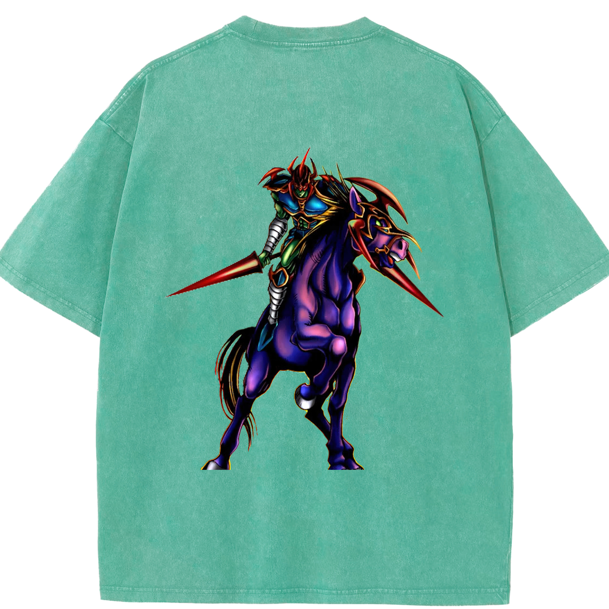 （画像用） 遊☆戯☆王 Yu-Gi-Oh! 綿100% ヴィンテージ風 半袖Tシャツ（背面プリント）